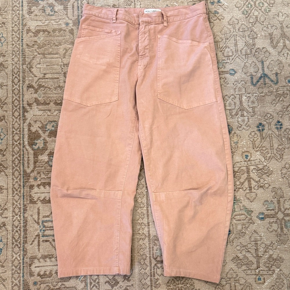 Nili Lotan Pink Cotton Shon Pant